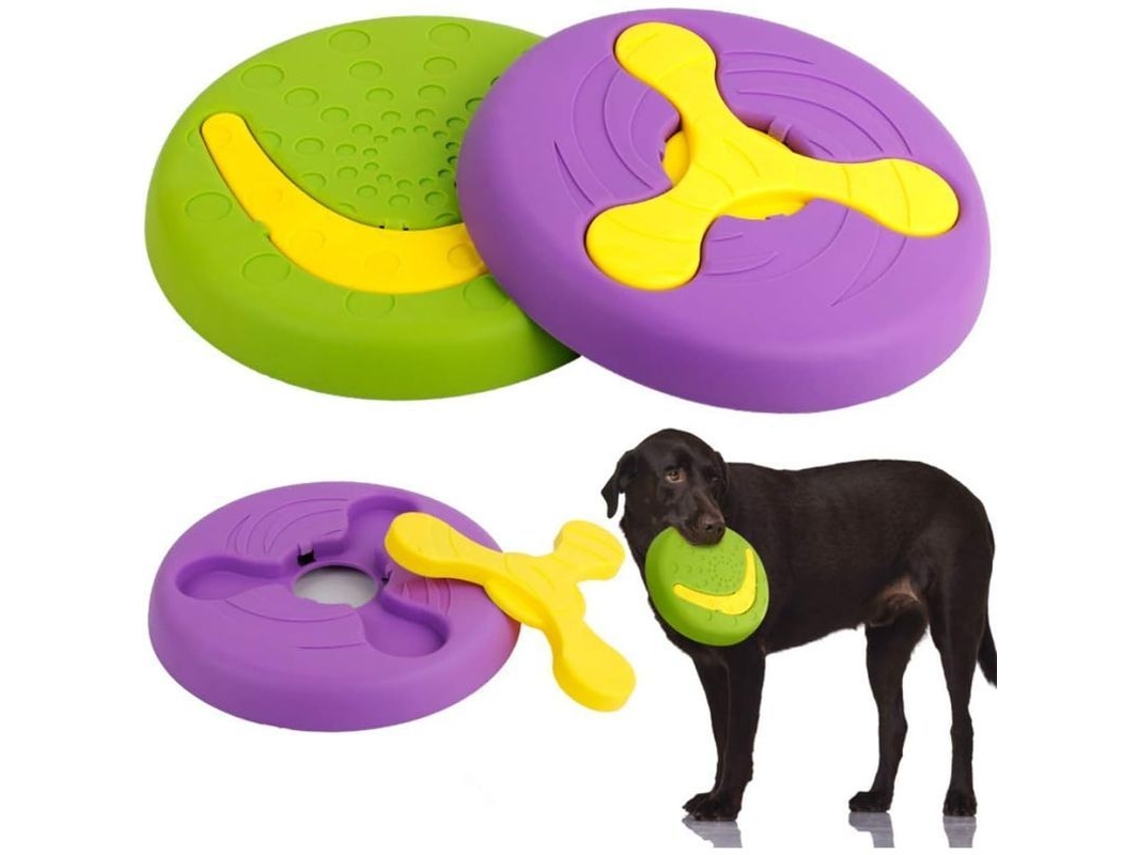 Juguete De Disco Volador Multifuncional Para Perros De Alta Durabilidad Taza De Comida Entrenamiento Jugar Al Aire Libre 2 Piezas