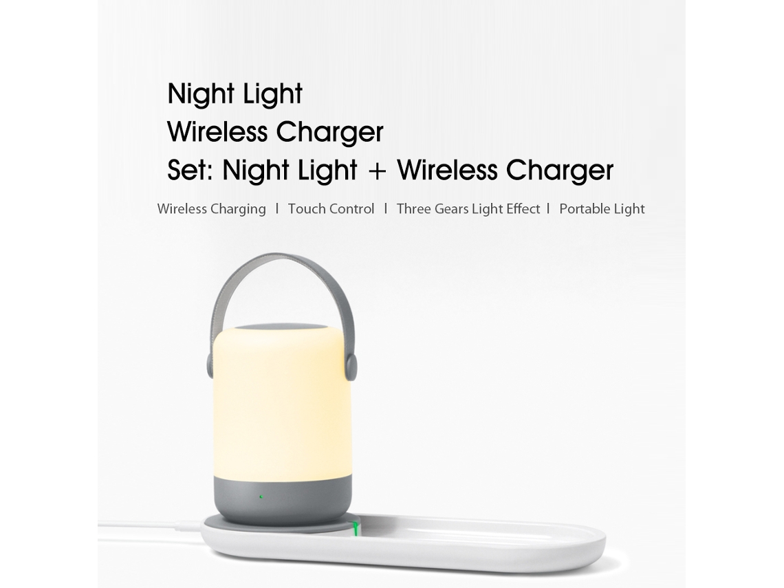 Cargador Inalámbrico Portátil Zhiji De 10 W Para Luz Nocturna, 5 V 2 A, Compatible Con Samsung S10
