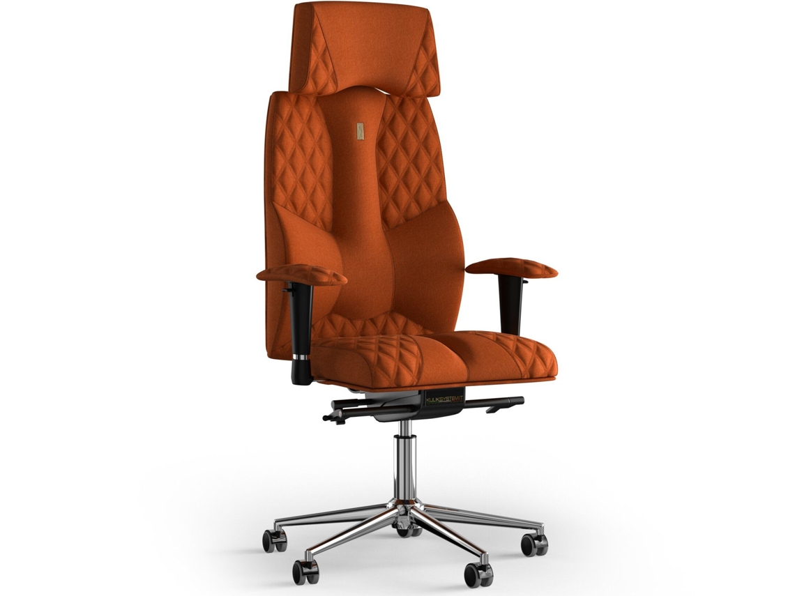Silla de Oficina KULIK Tejido para Costura de Negócios (Azur - Laranja -130x50x50cm)