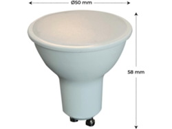Bombilla LED Rebe GU10 de 5W, equivalente a 40W, 400lm, luz blanca fría de 6000K, ángulo de haz de 120°, ahorro energético, paquete de 10 unidades.