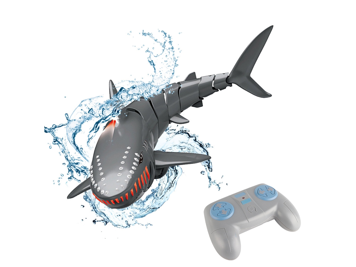 Tiburón De Juguete Con Control Remoto De 2.4 Ghz, Juguete De Simulación A Pilas, Regalo Para Niños Y Niñas.