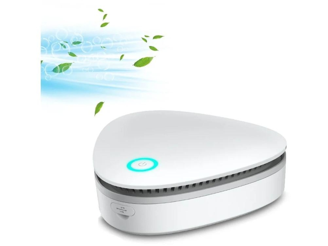 Removedor De Humo Y Olores Mini Purificador De Aire Yizhood Blanco
