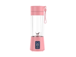 Exprimidor doméstico pequeño y recargable, mini exprimidor de vaso Mdug (rosa)