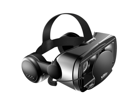 Gafas VR 3D Lentes clásicas Cable de audio integrado de 3,5 mm Negro AVIZAR