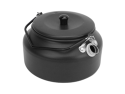Tetera Ligera Portátil Con Mango Ergonómico Textura Exquisita Para Hogar Cafetería Camping Exterior Negro