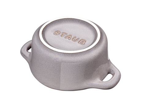 Ceramique Mini cocotte 10 cm, redondo, Gris antiguo, Cerámica STAUB