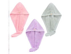Conjunto de Toalla KOFIHETY Cabello Paquete Absorbentes - 3pcs (Talla Única)