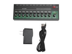 Consola De Mezcla De 10 Canales Con Control De Volumen Independiente, Estéreo De Bajo Ruido, Enchufe Estadounidense.