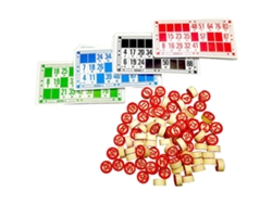 Juego De Bingo Interactivo Con 48 Cartones Y Ajedrez De Madera - Juego De Mesa Familiar