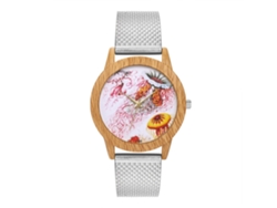 Reloj De Cuarzo Con Correa De Silicona Unisex Para Hombres Y Mujeres Moda Pulsera (plateado)