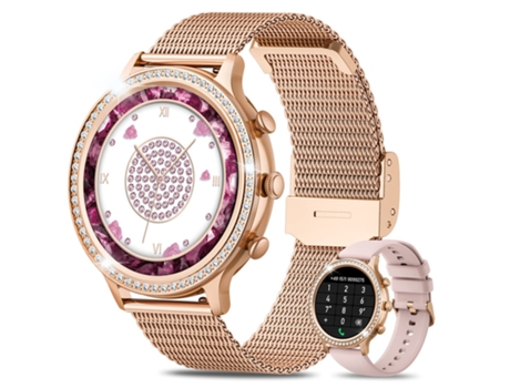 Smartwatch CHRONUS I70 1 32 Podómetro IP67 GPS Oro Rosa