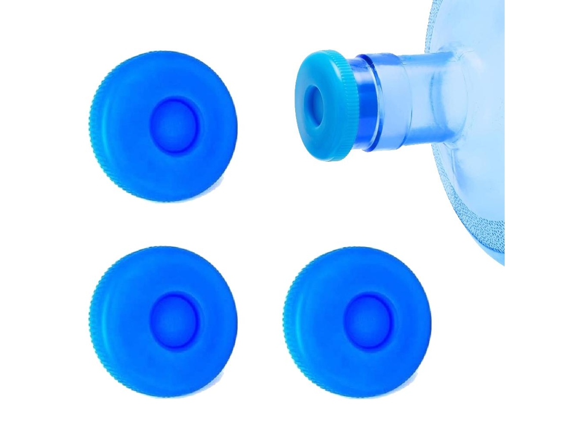 Tapón para botella de agua de 5 galones con tapa interior de silicona reutilizable, antisalpicaduras.