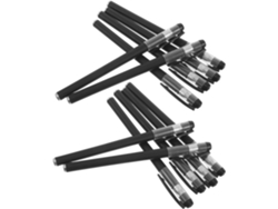 Estuche Para Bolígrafos De Plástico Negro, Paquete De 100 Unidades, Compatible Con Recambios De 13 Cm Y 0,5/0.