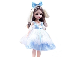 Vestido de princesa de 30 cm, muñeca de juguete para niña
