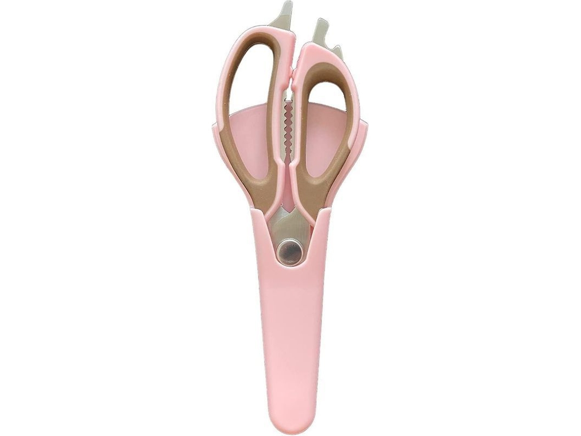 Tijeras De Cocina Multiuso De Acero Inoxidable Con Cuchillas Afiladas Y Funda Protectora