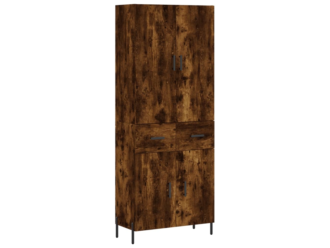 Mueble alto de madera procesada de roble ahumado MAISON EXCLUSIVE (69,5 x 34 x 180 cm)