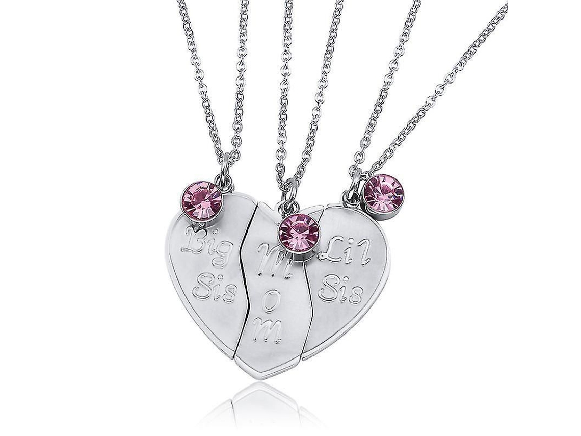 2026-collares De Regalo Para El Día De La Madre Personalizados Collar Madre E Hija De Acero Titaneo Plata