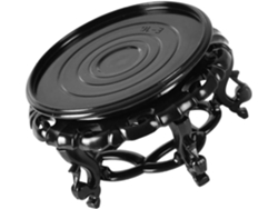 Elegante Soporte Para Plantas De Resina Con Base En Forma De Arco.