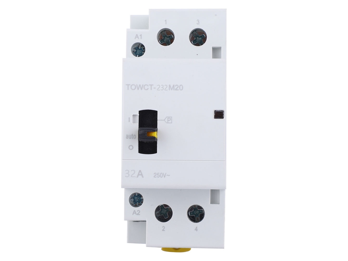 Contactor de CA doméstico 2p 32a 230/240v 2no Manual para control remoto de iluminación y calefacción