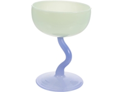 Tazón de vidrio para helado con tallo, vaso pequeño reutilizable para postres como helado Chaberlu