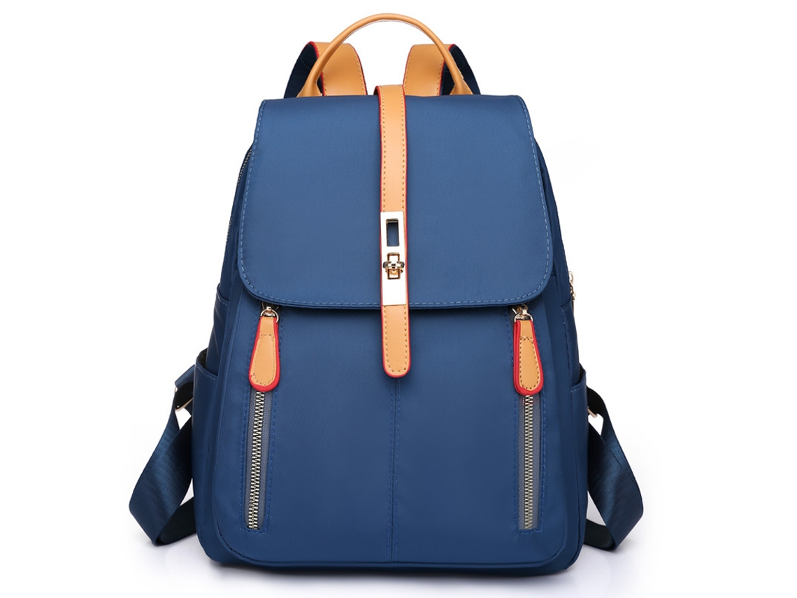 Mochila Oxford para mujer, estilo coreano, azul, gran capacidad, informal, para exteriores, Sfushos