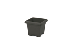 PLASTIKEN 7722 - Maceta Cuadrada Colección TERRA Medida 22 cm 4L Antracita