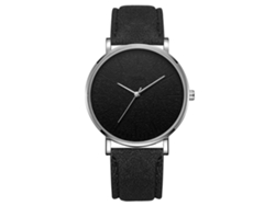 Reloj De Pulsera De Cuarzo Con Correa De Piel Sintética, Esfera Redonda Sencilla, Para Parejas Que Buscan Un Estilo Informal (azul).