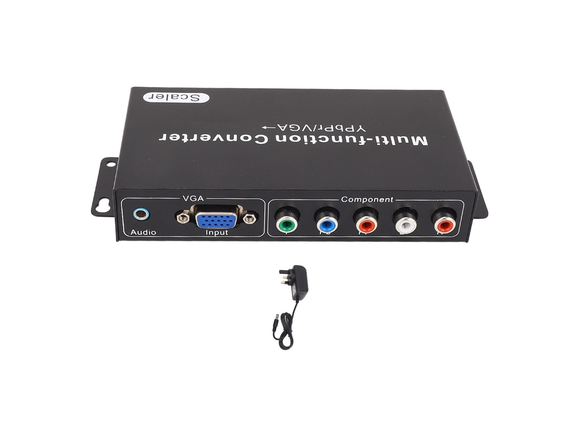 Conversor Ypbpr Vga Para Hdmi 1080p Adaptador De Vídeo E Áudio Com Plug Uk Para Tv Projetor