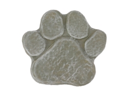 Piedra conmemorativa con huella de pata de perro, Green Moss Garden