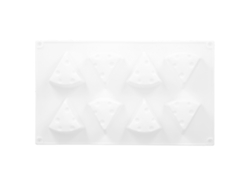 Molde De Silicona 8 Cavidades Para Pasteles Queso Mousse Chocolate Postres Horneado