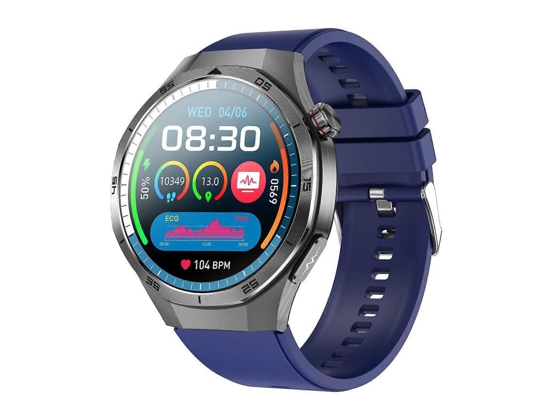 Reloj inteligente ET456 con correa de silicona, pantalla AMOLED redonda de 1,56 pulgadas, compatible con Bluetooth, llamadas, ECG y salud. Ly Ebike