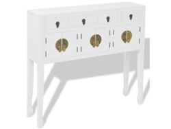 Maison Exclusive - Aparador De Estilo Chino De Madera Maciza Blanco