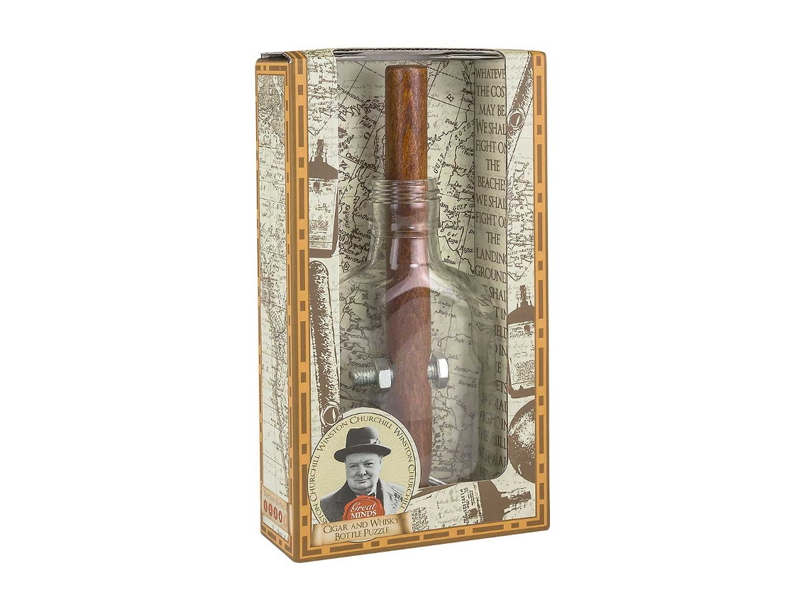 Churchil Cigar and Whiskey Bottle (9 años)