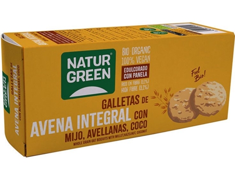 Galletas NATURGREEN De Avena Integral Con Mijo Ave