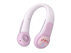 Ventilador De Cuello Portátil Recargable Por Usb, Silencioso, Con Diseño De Dibujos Animados, Antitorsión, Para Niños Y Adultos.
