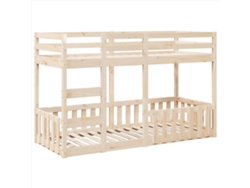 Litera 75x190 cm Madera Maciza De Pino Dkd Home Decor