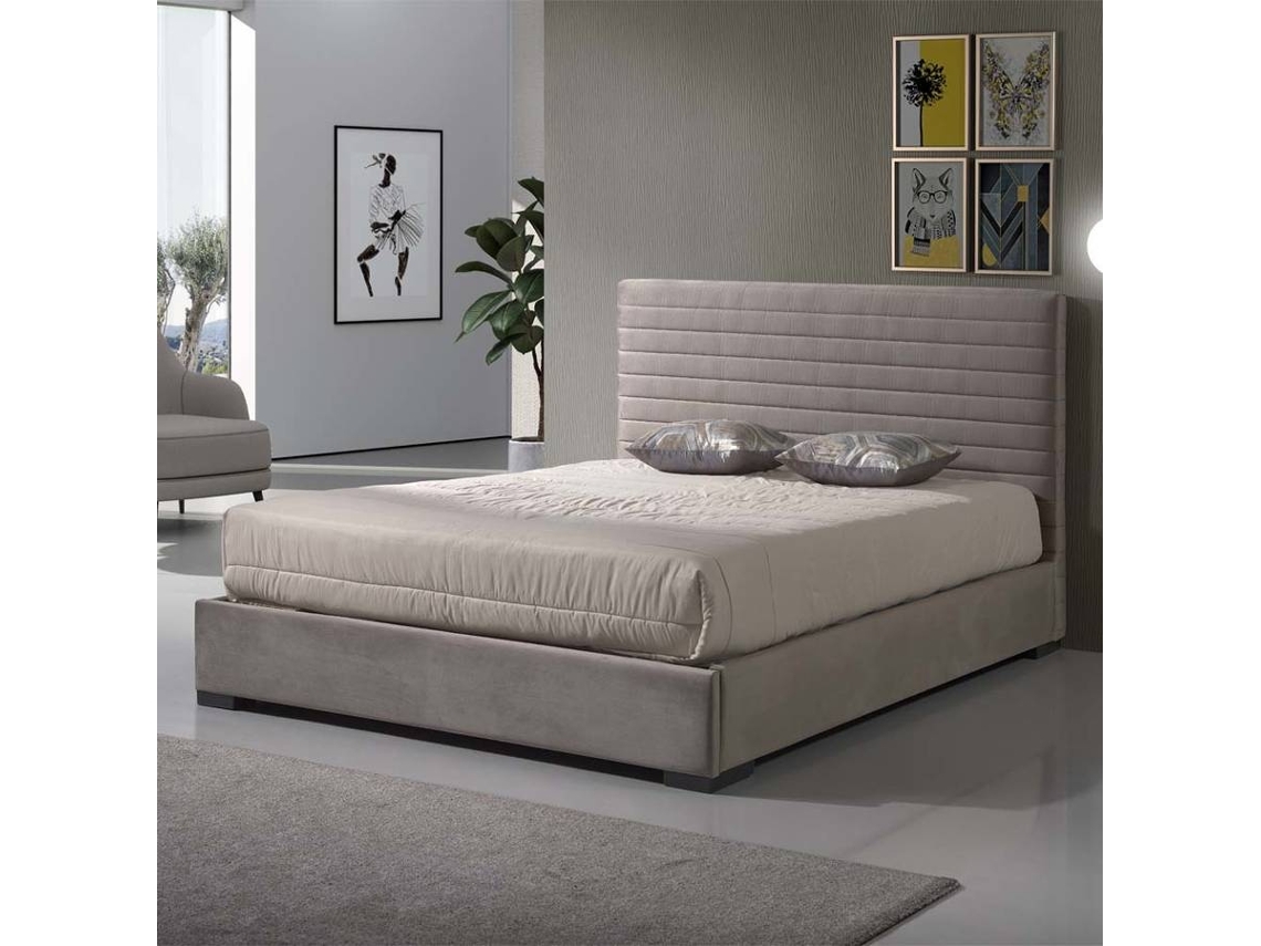 Cama de Matrimonio BAZAR MONDIALE Mia (Madera - 158x205x120 cm)