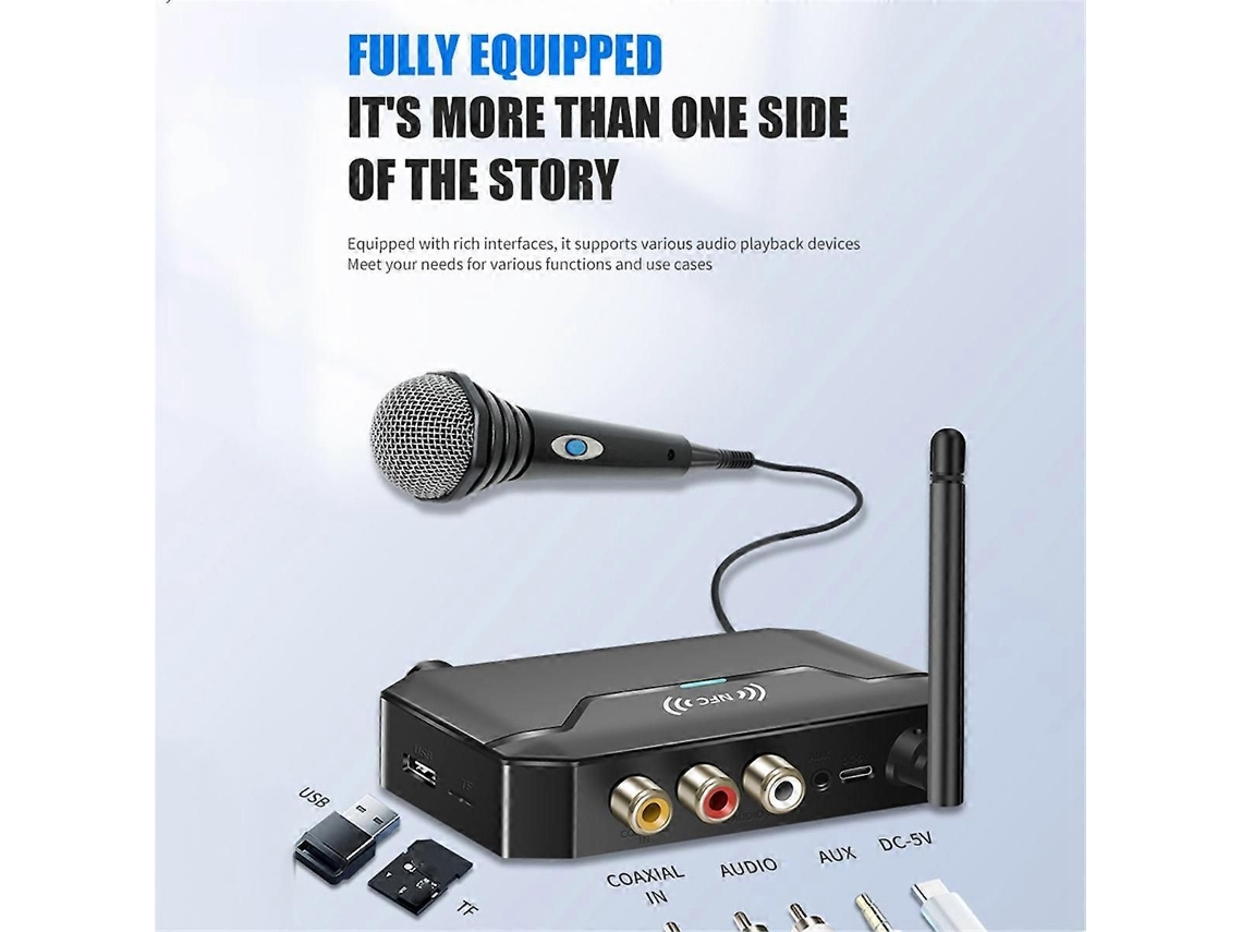 Transmisor y receptor de audio Bluetooth 5.3 2 en 1 de GOKOCO