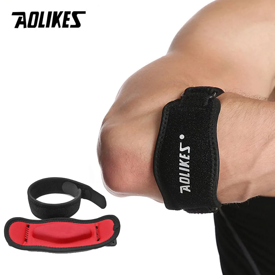 (rojo) Correa De Soporte Para El Codo Con Acolchado De Compresión, Unisex, Adecuada Para Tenis Y Baloncesto.