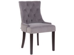 Silla De Comedor Aberdeen En Terciopelo cinza/antigo CLP