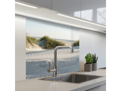 Paneles antisalpicaduras para cocina con diseño playero - Naturaleza - Duna 80x80 cm