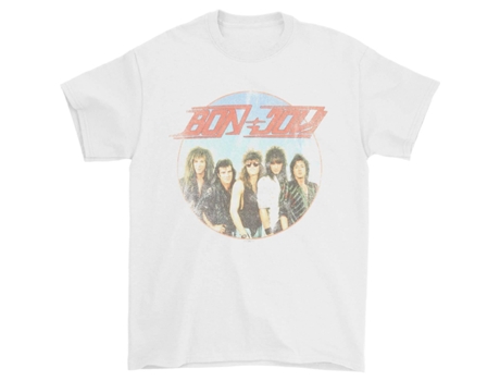 Camiseta ROCKINSTONE Bon Jovi Vintage Band Shot (M)