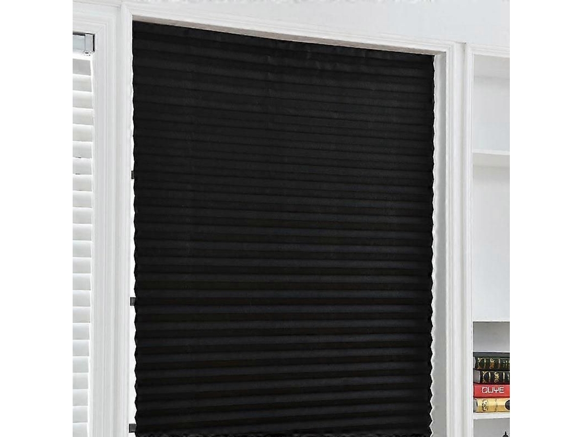 Persiana Autoadhesiva Semiopaca Negra Para Ventana/puerta, 90x180cm