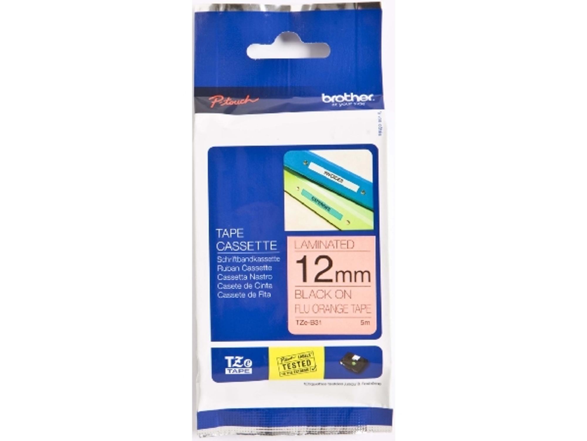 Cinta BROTHER TZeB31 laminada