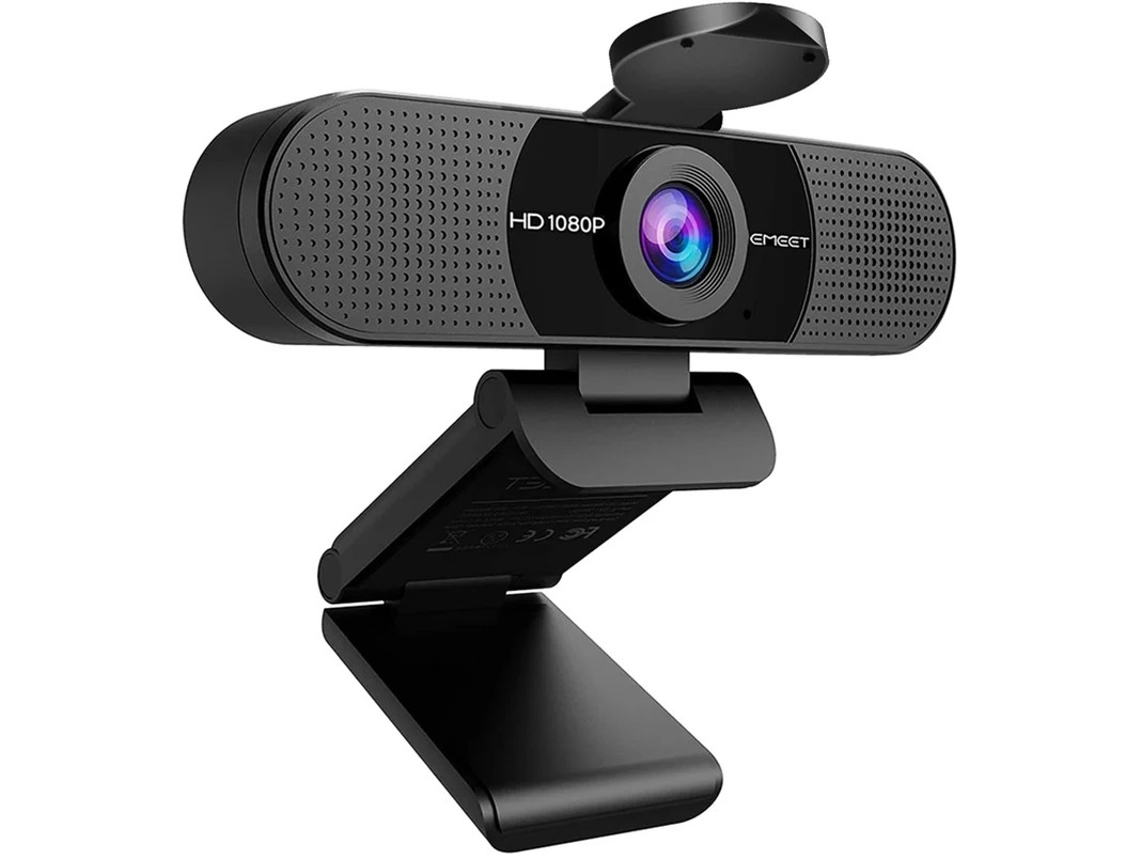 Cámara web de 1080p con micrófono, cámara web para transmisión con 2 micrófonos, campo de visión de 90°, conector USB Yizhood
