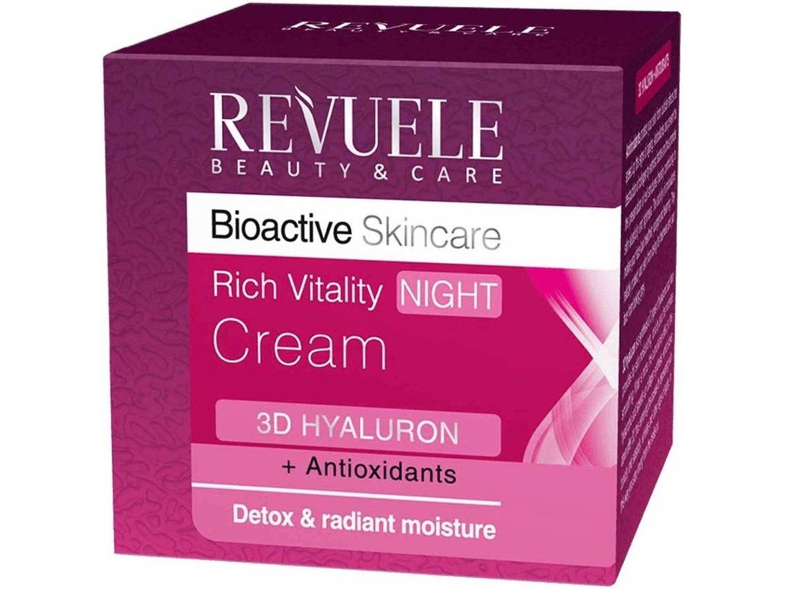 Crema de Noche REVUELE Bioactive Skincare 3D Hyaluron Rich Vitality (50 ml)