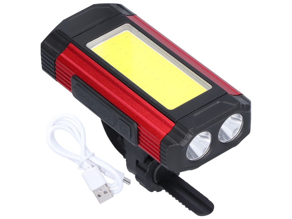 2026-luz Bicicleta Multifuncional 1000lm Impermeable Carga Usb Lámpara Magnética Para Bicicleta Montaña Trabajo Mantenimiento Exterior Rojo