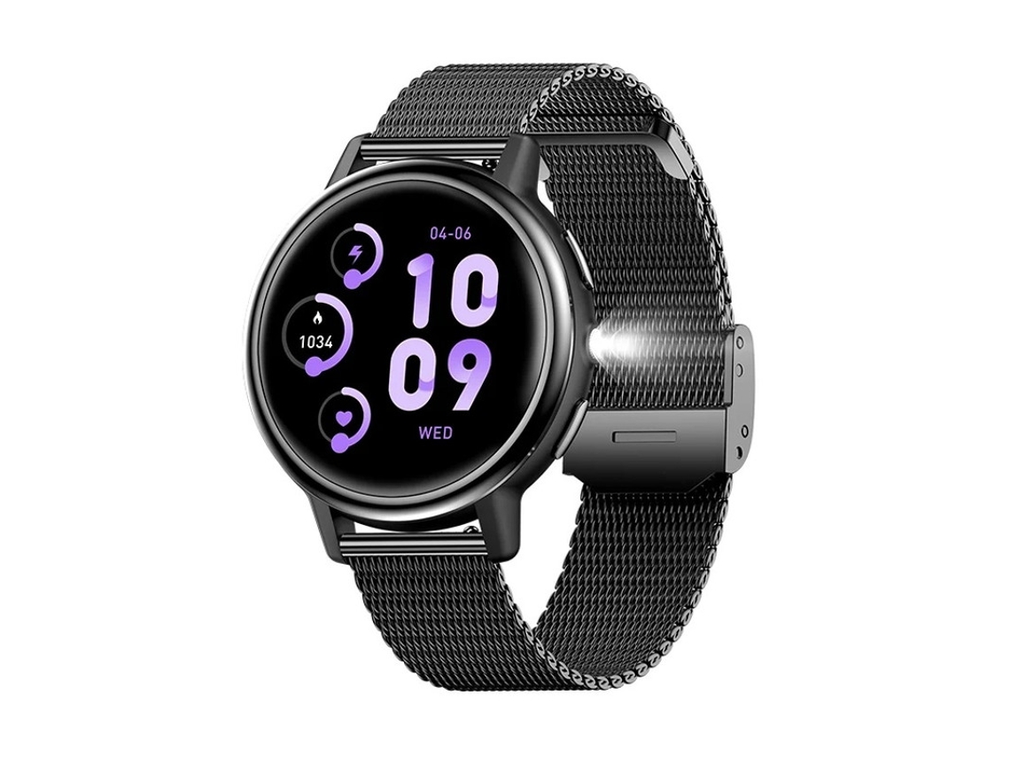 Smartwatch Ak88 Para Mujeres, Monitoreo De Salud Y Llamadas Bluetooth Yizhood (negro)