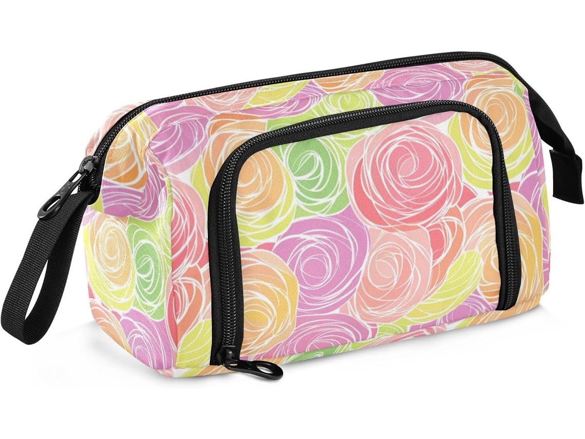 Besportble Estuche De Y Colorido Con Asa Para Adolescentes Y Tela De Nailon Resistente Y Una Cremallera Met...