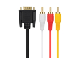 Cable VGA M a 3 RCA M de 1,5 m Xin Yue 8718 negro